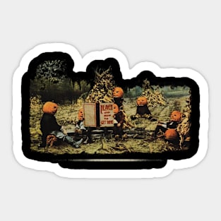 Pumpkin Heads and heaven Sticker